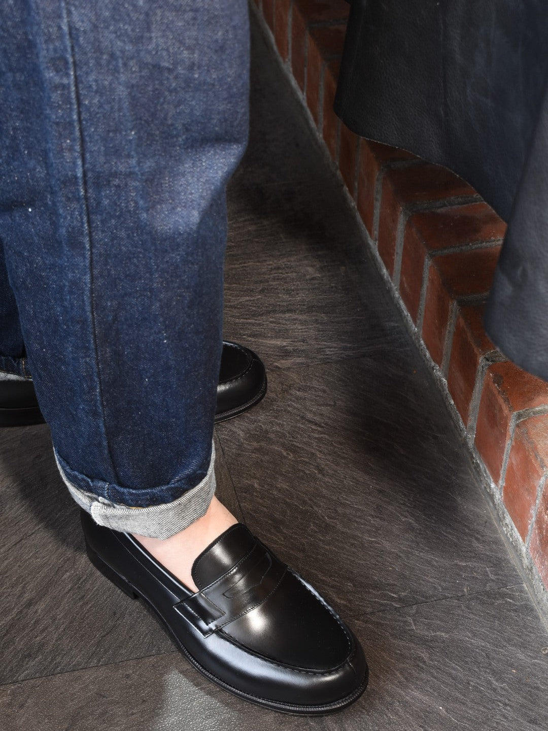 コインローファー ブラック Atlas RAYMAR グッドイヤーウェルト ビジネス カジュアル シューズ 革靴 23.5cm‾27.0cm レイマー ローファー ビジカジ