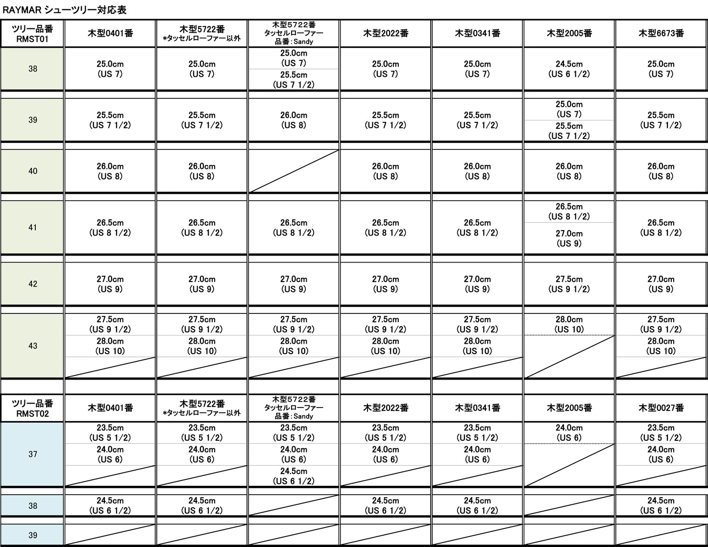シューツリー シューキーパー 革靴 保形 吸湿 皺伸ばし RAYMAR レイマー 純正 ツインチューブ 木製 ブナ ワックスフィニッシュ RMST