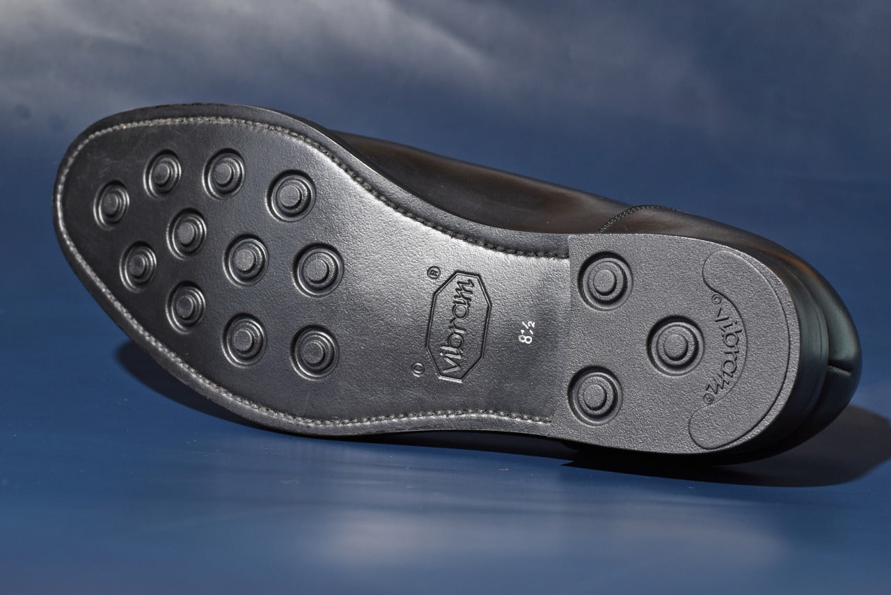 【RAYMAR】Allan2 スキンステッチUチップ ブラック  Vibram ソール グッドイヤーウェルテッド 24.0cm~27.5cm レイマー ラバーソール