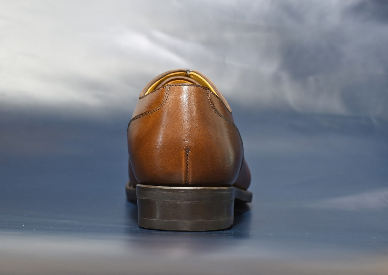 【RAYMAR】Allan2 BR スキンステッチUチップ ウイスキー ブラウン  Vibram ソール グッドイヤーウェルテッド 24.0cm~27.5cm レイマー ラバーソール