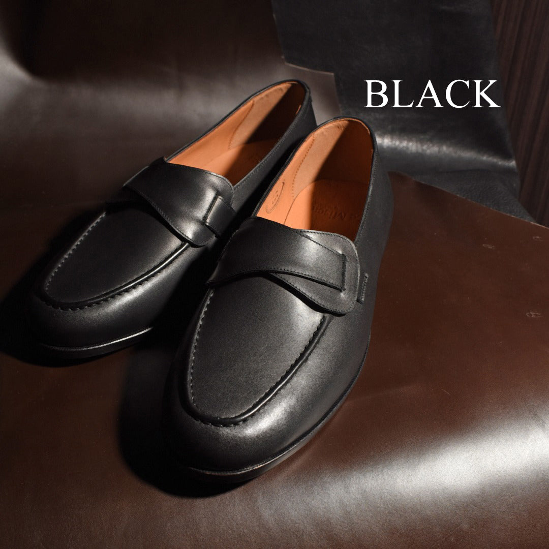 【Le Misca by RAYMAR】Luis バタフライローファー ブラック / ダークブラウン フルマッケイ製法 レザーソール 23.5cm~27.5cm