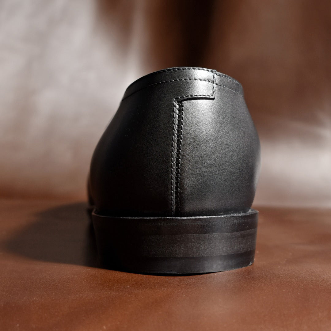 【Le Misca by RAYMAR】Luis バタフライローファー ブラック / ダークブラウン フルマッケイ製法 レザーソール 23.5cm~27.5cm