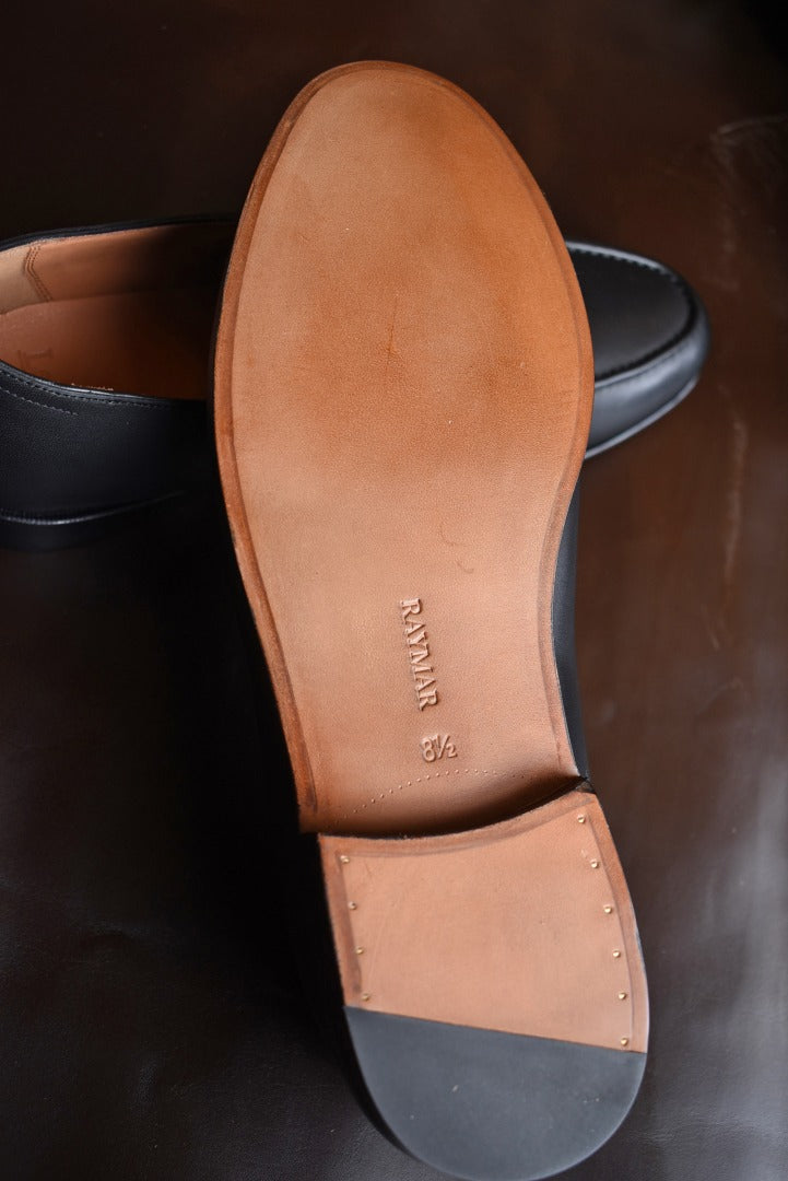 【Le Misca by RAYMAR】Luis バタフライローファー ブラック / ダークブラウン フルマッケイ製法 レザーソール 23.5cm~27.5cm