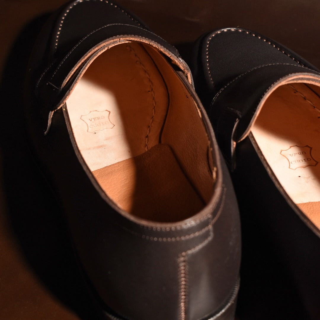 【Le Misca by RAYMAR】Luis バタフライローファー ブラック / ダークブラウン フルマッケイ製法 レザーソール 23.5cm~27.5cm