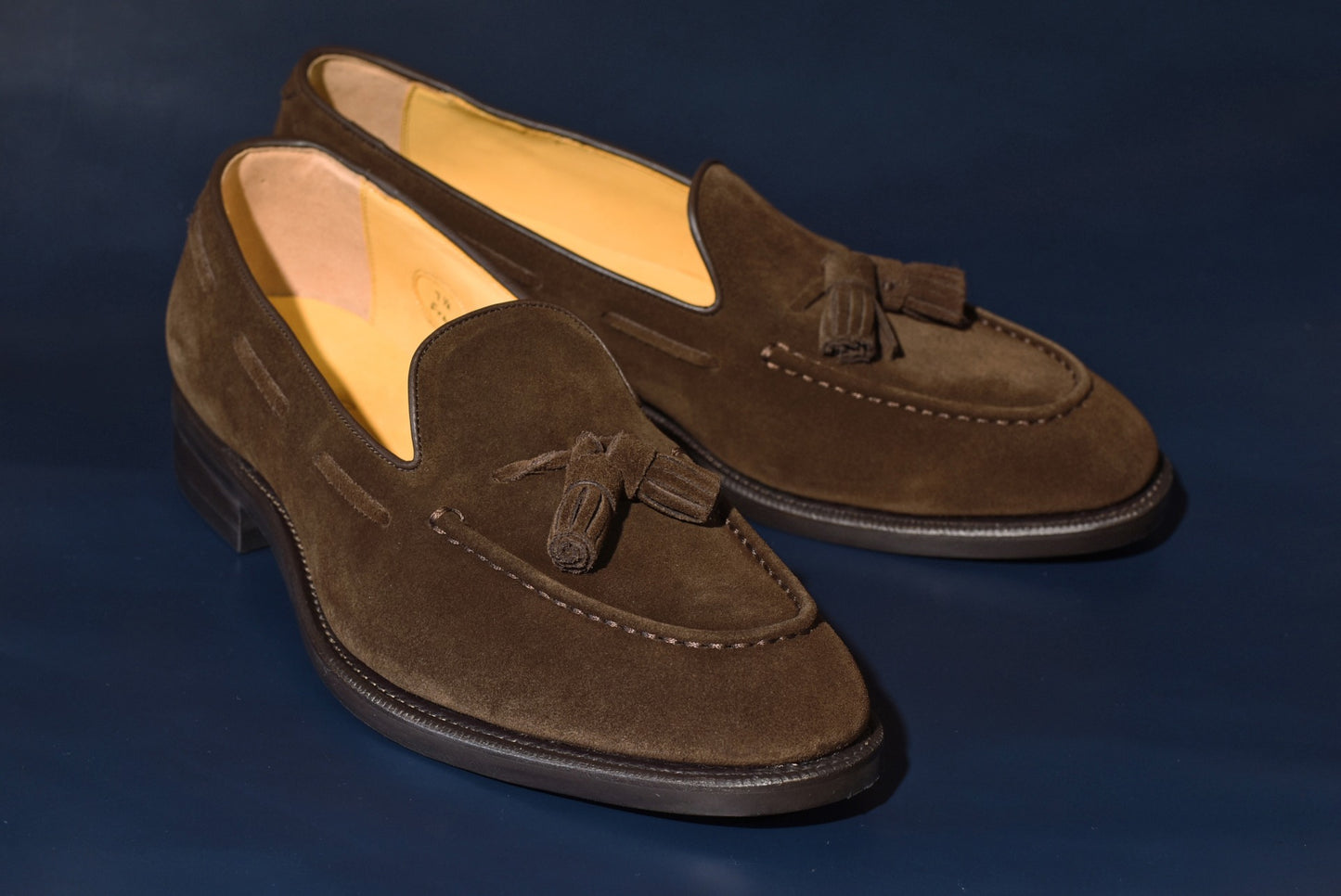 スエード タッセル ローファー ダークブラウン Fran RAYMAR グッドイヤーウェルト ビジネスシューズ 革靴 24.0cm~27.0cm レイマー ローファー ビジカジ