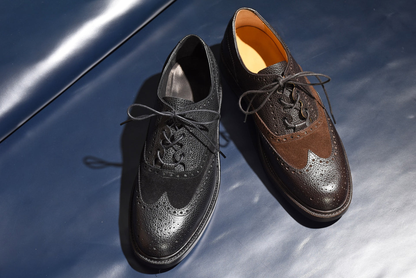 【 A Presto Care × RAYMAR 】コラボ ギリーシューズ "Freddie" Degermann製シボ革 グッドイヤーウェルト 24.0cm~27.5cm レイマー Vibram ダブルソール