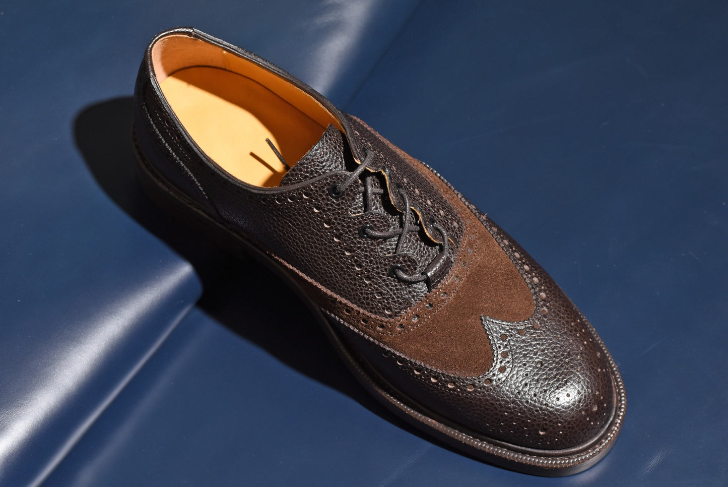 【 A Presto Care × RAYMAR 】コラボ ギリーシューズ "Freddie" Degermann製シボ革 グッドイヤーウェルト 24.0cm~27.5cm レイマー Vibram ダブルソール