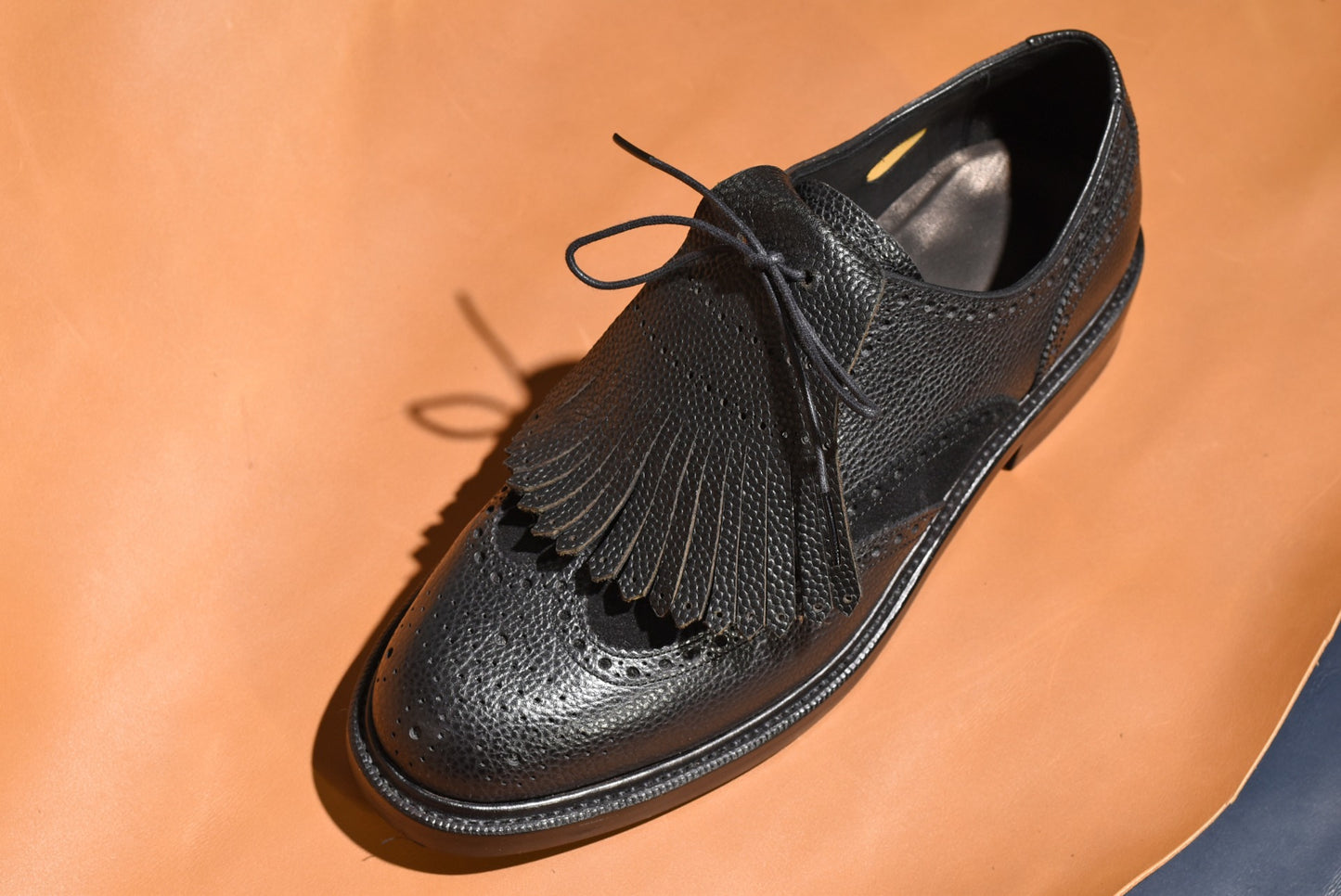 【 A Presto Care × RAYMAR 】コラボ ギリーシューズ "Freddie" Degermann製シボ革 グッドイヤーウェルト 24.0cm~27.5cm レイマー Vibram ダブルソール