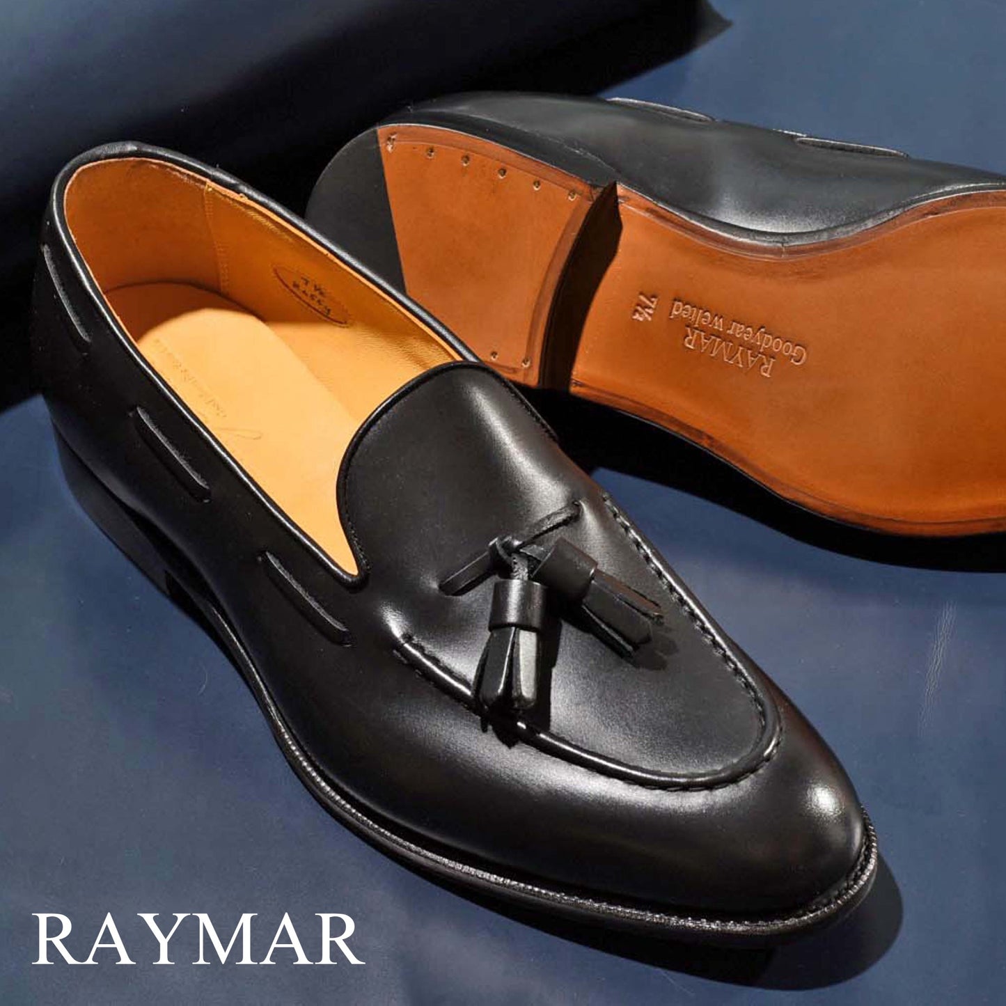 Raffy タッセルローファー ブラック RAYMAR グッドイヤーウェルト ビジネスシューズ 革靴 24.0cm‾27.0cm レイマー ローファー ビジカジ