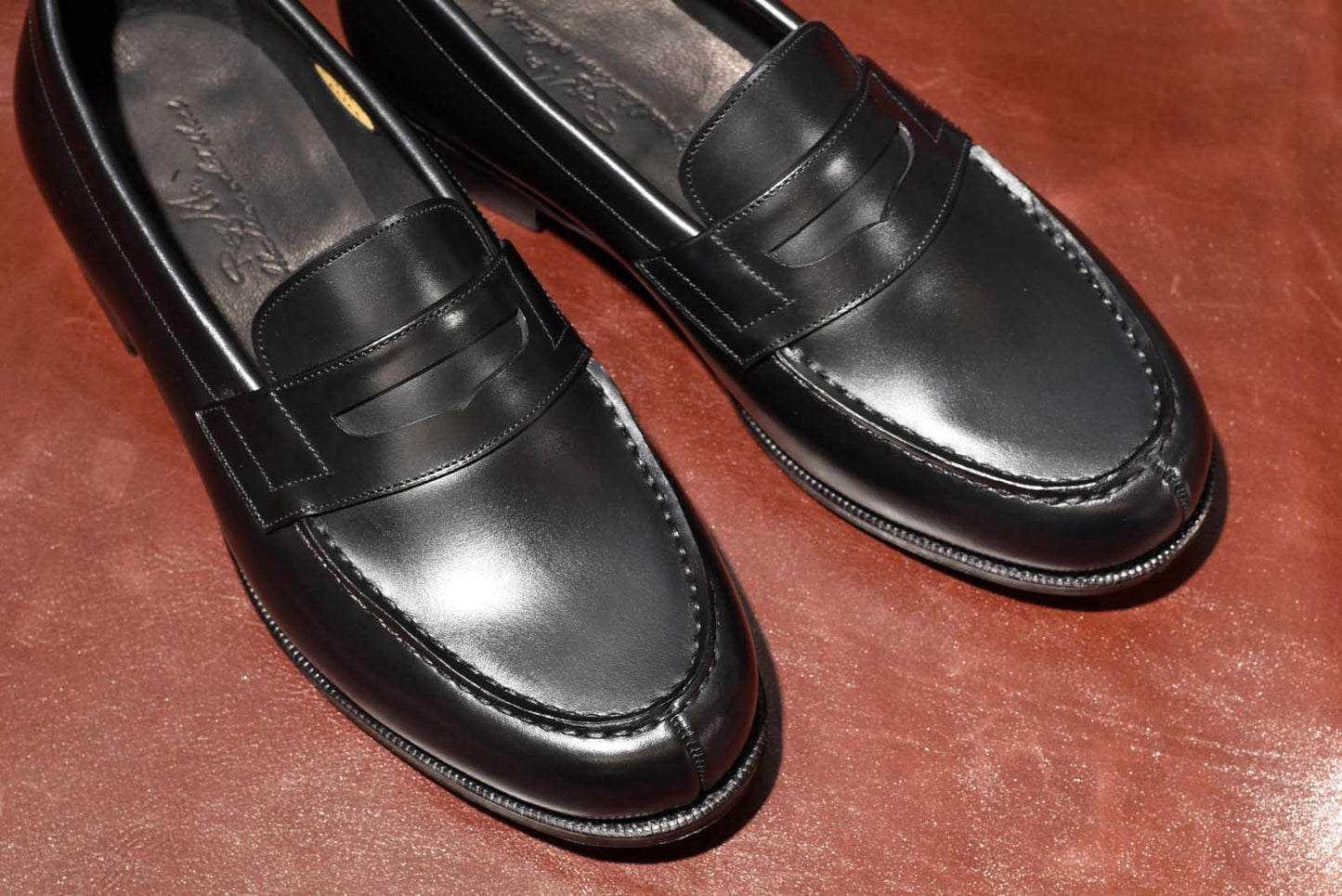 コインローファー ブラック Atlas RAYMAR グッドイヤーウェルト ビジネス カジュアル シューズ 革靴 23.5cm‾27.0cm レイマー ローファー ビジカジ