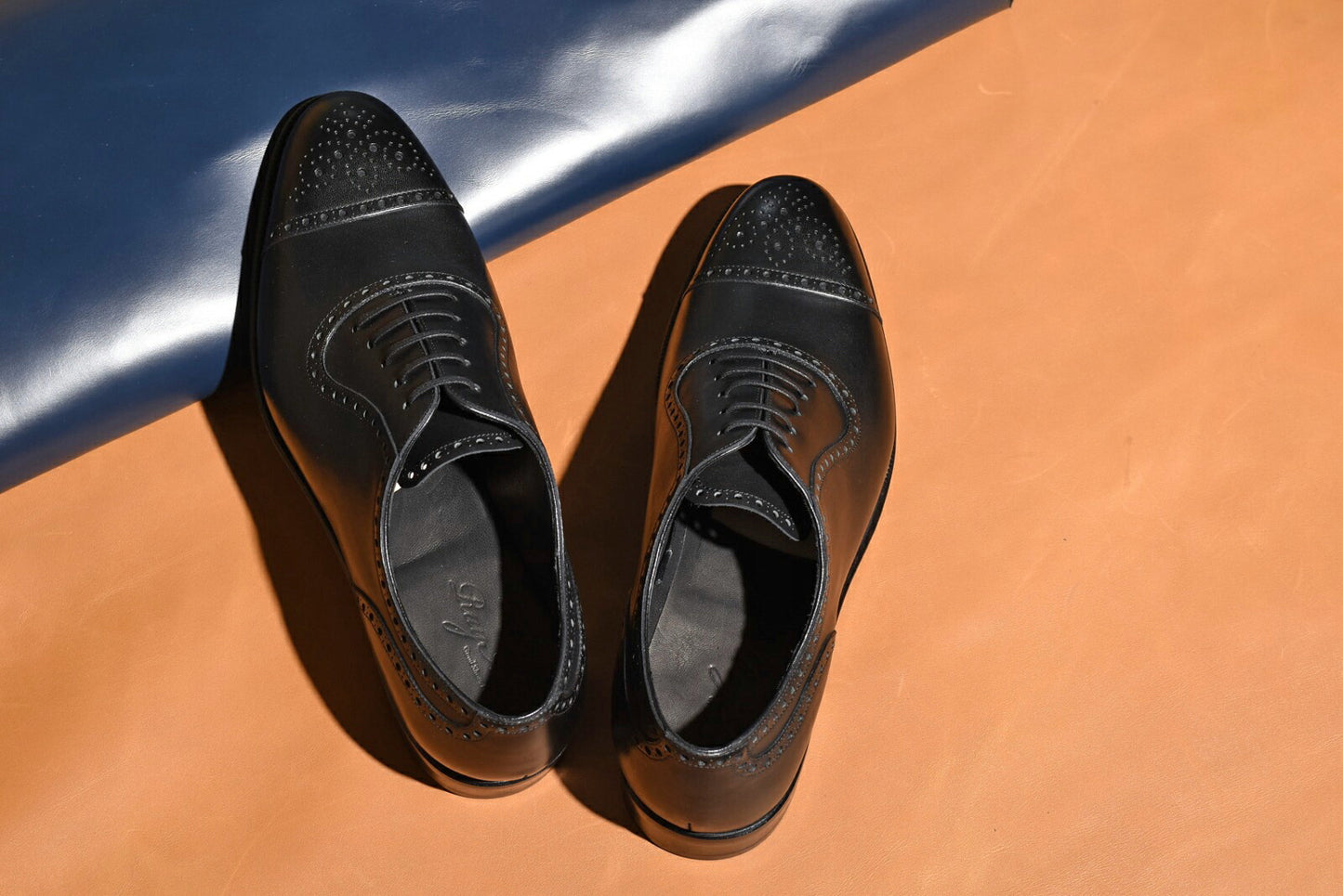 Howard アデレード セミブローグ ブラック  RAYMAR グッドイヤーウェルト ビジネスシューズ 革靴 24.0cm‾27.0cm レイマー 内羽根 ラバーソール 黒 紳士靴