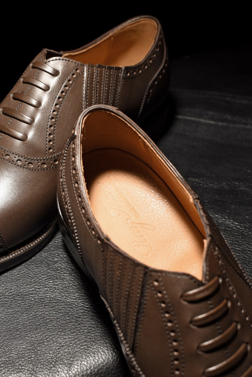 James セミブローグ レイジーマン ダークブラウン RAYMAR グッドイヤーウェルト ビジネスシューズ 革靴 24.0cm~27.0cm レイマー 内羽根 ラバーソール 濃茶 紳士靴