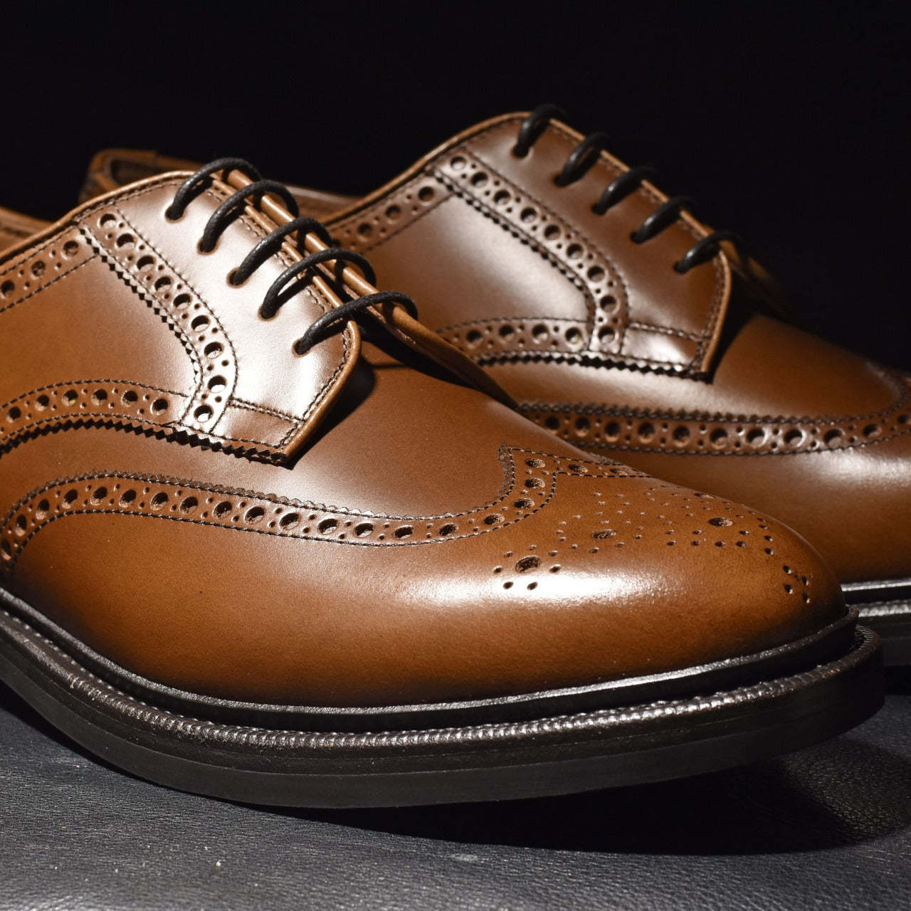 Oliver フルブローグ ウイスキーブラウン RAYMAR グッドイヤーウェルト ビジネス カジュアル 革靴 24.0cm~27.5cm レイマー 外羽根 Vibram ビブラム ラバーソール ダブルソール ストームウェルト