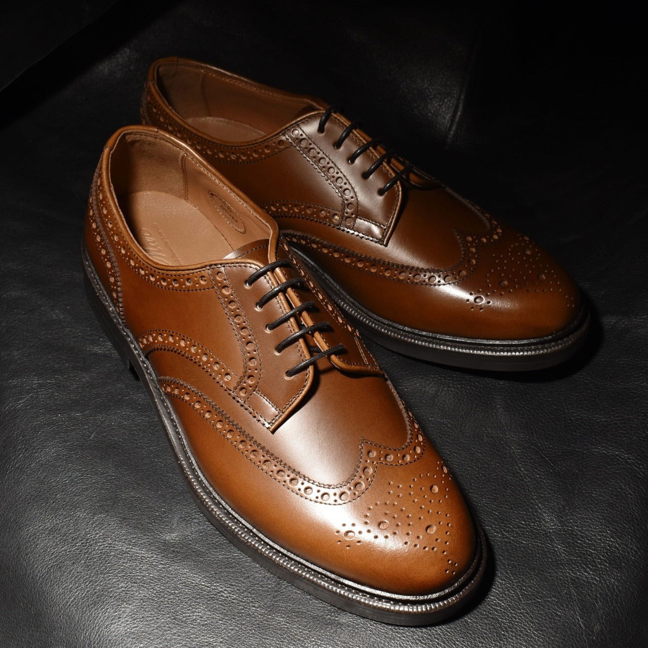 Oliver フルブローグ ウイスキーブラウン RAYMAR グッドイヤーウェルト ビジネス カジュアル 革靴 24.0cm~27.5cm レイマー 外羽根 Vibram ビブラム ラバーソール ダブルソール ストームウェルト