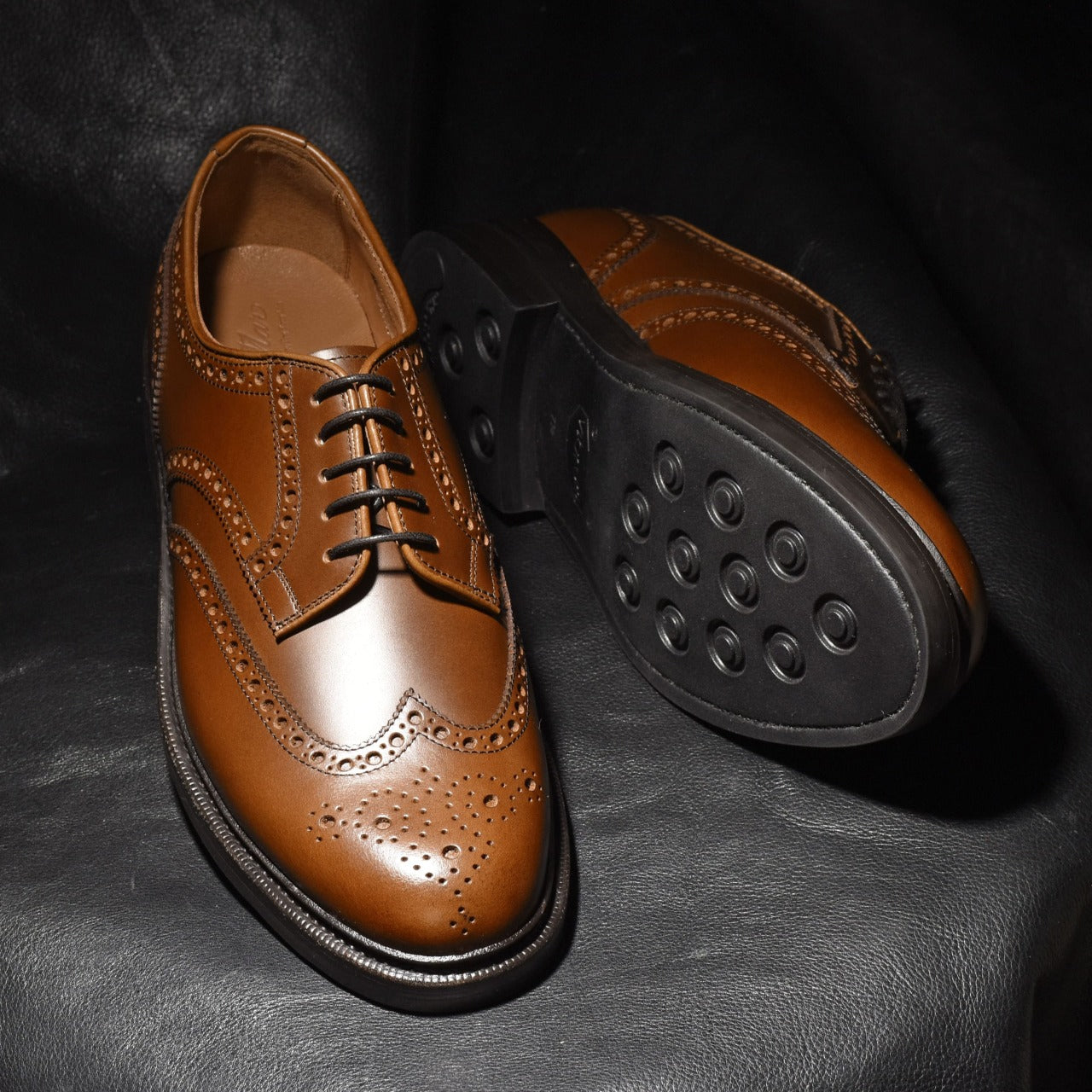 Oliver フルブローグ ウイスキーブラウン RAYMAR グッドイヤーウェルト ビジネス カジュアル 革靴 24.0cm~27.5cm レイマー 外羽根 Vibram ビブラム ラバーソール ダブルソール ストームウェルト