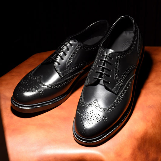 Oliver フルブローグ ブラック RAYMAR グッドイヤーウェルト ビジネス カジュアル 革靴 24.0cm~27.5cm レイマー 外羽根 Vibram ビブラム ラバーソール ダブルソール ストームウェルト