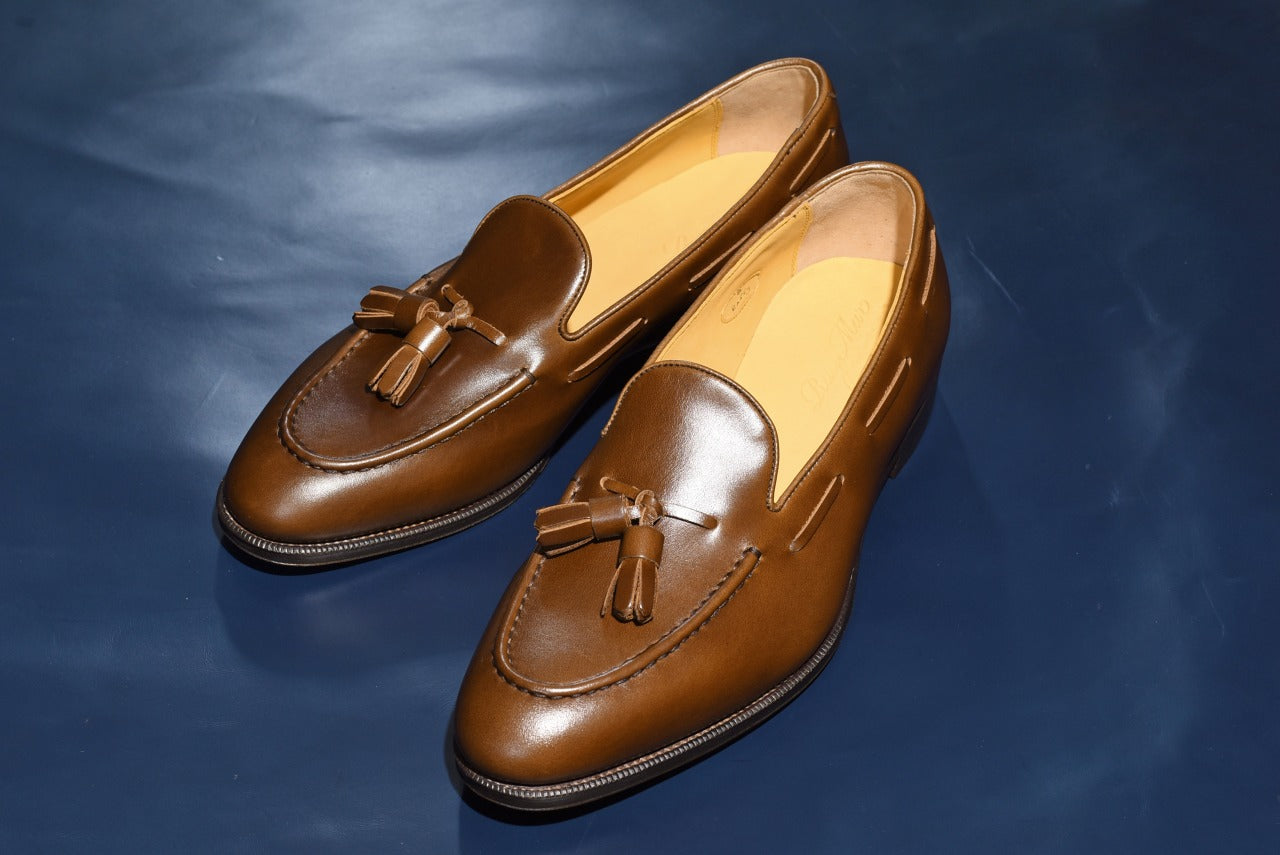 タッセルローファー ウイスキー ブラウン Raffy RAYMAR グッドイヤーウェルト ビジネスシューズ 革靴 24.0cm‾27.0cm レイマー ローファー ビジカジ