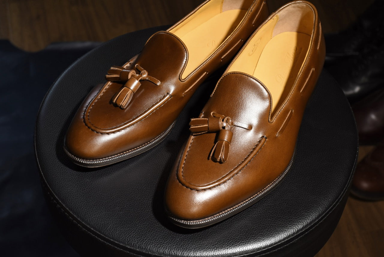 タッセルローファー ウイスキー ブラウン Raffy RAYMAR グッドイヤーウェルト ビジネスシューズ 革靴 24.0cm‾27.0cm レイマー ローファー ビジカジ