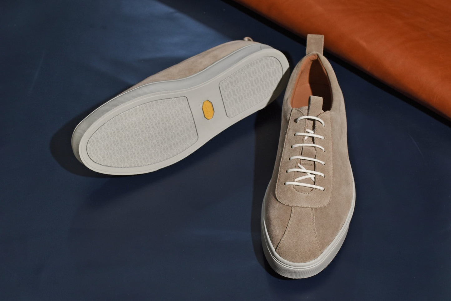 RAYMAR レースアップ ドレス スニーカー Thomas ベージュ 牛革 スエード コンビ 24.0cm ~ 27.0cm レイマー ラバーソール Vibram