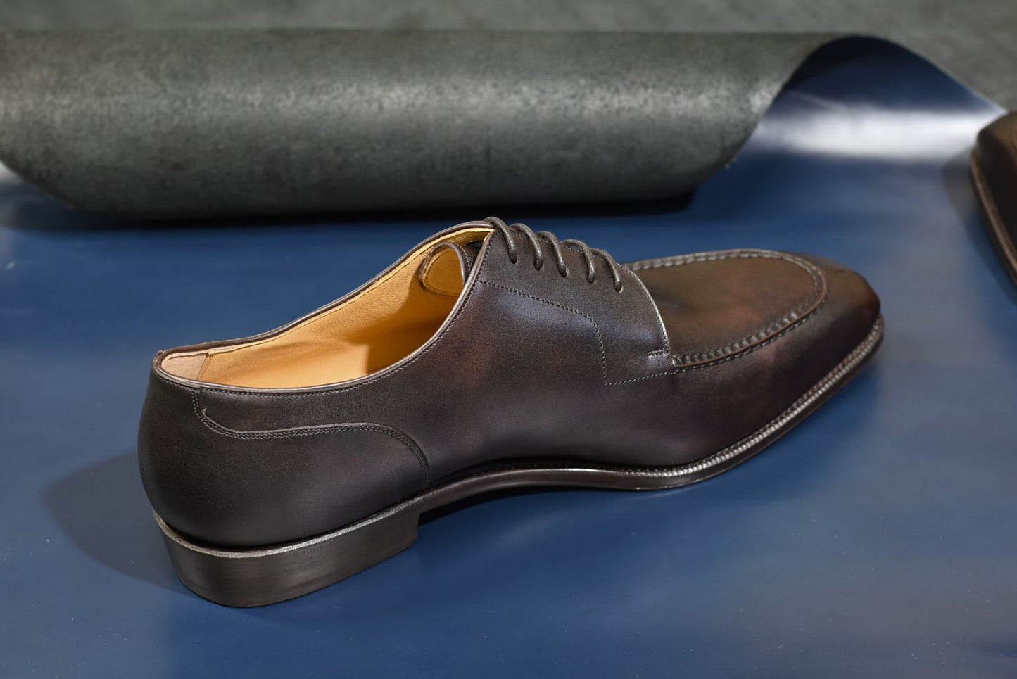 ビジネスシューズ 革靴 RAYMAR チゼルトゥ スキンステッチUチップ ダークブラウン Zonta Museum ハンドソーンウェルト 九分仕立て 23.5cm‾28.0cm レイマー ミュージアムカーフ 外羽根式 レザーソール Randall
