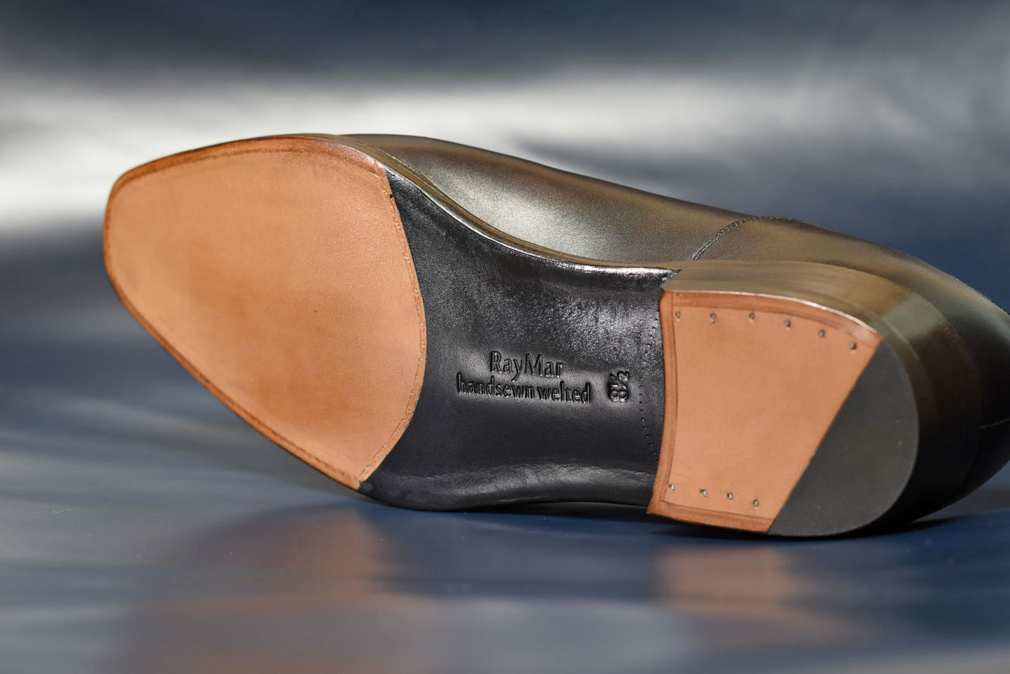 ビジネスシューズ 革靴 RAYMAR チゼルトゥ スキンステッチUチップ ダークブラウン Zonta Museum ハンドソーンウェルト 九分仕立て 23.5cm‾28.0cm レイマー ミュージアムカーフ 外羽根式 レザーソール Randall