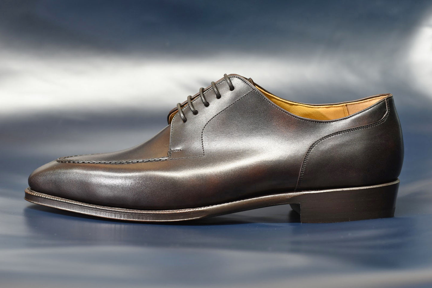 ビジネスシューズ 革靴 RAYMAR チゼルトゥ スキンステッチUチップ ダークブラウン Zonta Museum ハンドソーンウェルト 九分仕立て 23.5cm‾28.0cm レイマー ミュージアムカーフ 外羽根式 レザーソール Randall