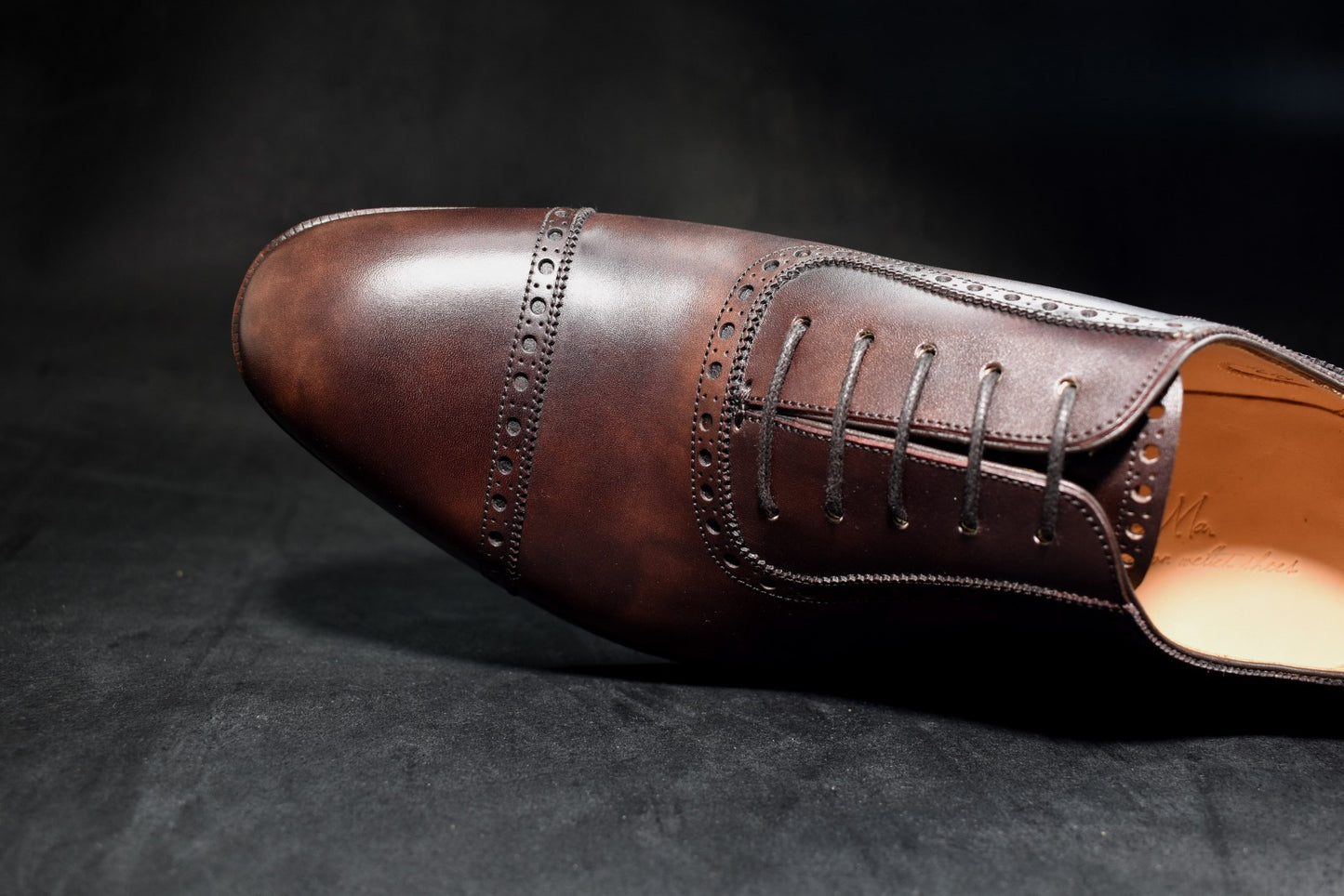 ビジネスシューズ 革靴 RAYMAR アデレード ダークブラウン Zonta Museum ハンドソーンウェルト 九分仕立て 23.5cm‾28.0cm レイマー ゾンタ ミュージアムカーフ 内羽根 革底 レザーソール Lily