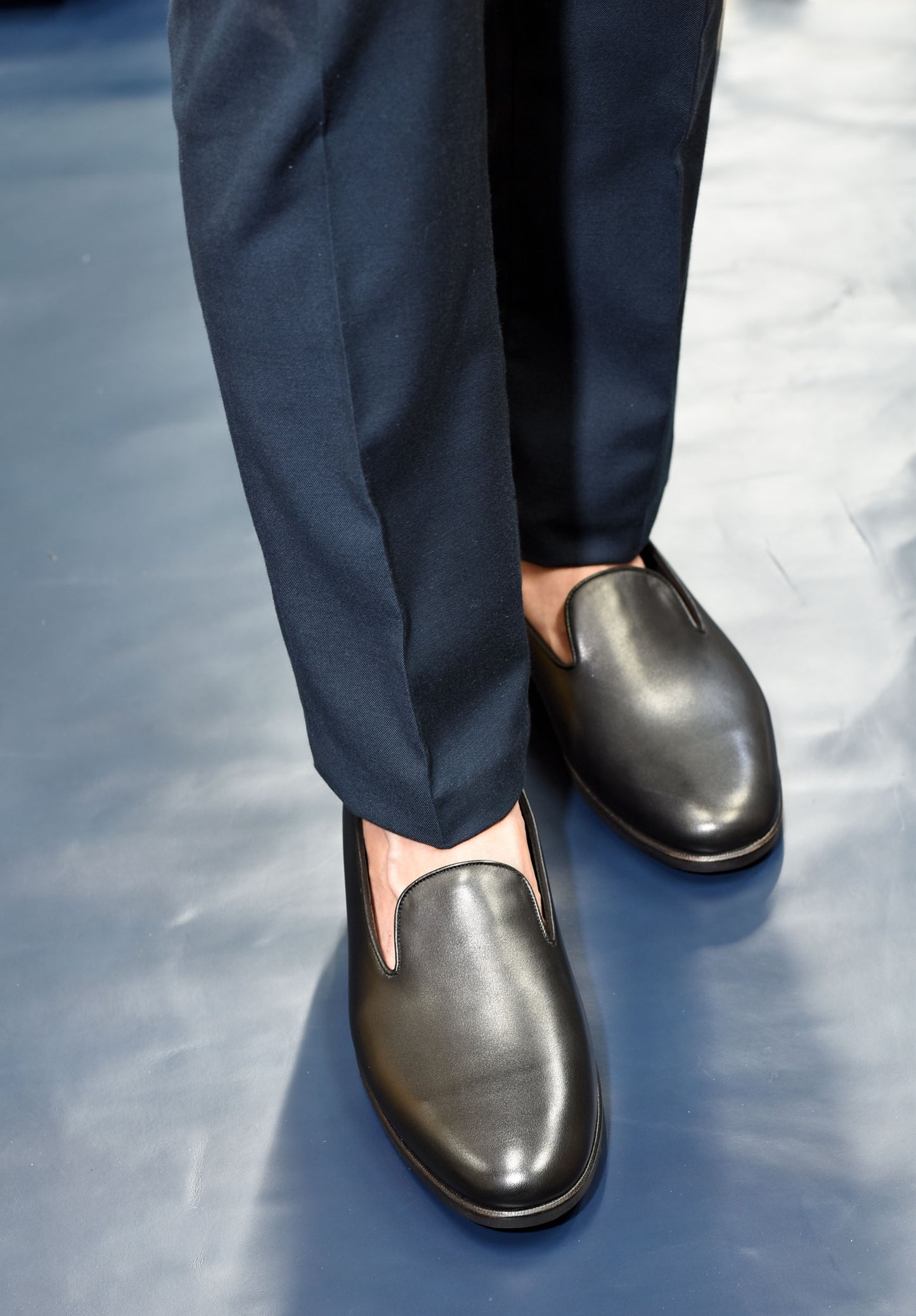 ビジネスシューズ 革靴 Le Misca by RAYMAR プレーン スリッポン ブラック 牛革 フル マッケイ製法 ゴートレザー ライニング 23.5cm‾27.5cm レミスカ レイマー スリップオン ラバーソール ゴム底 Albert