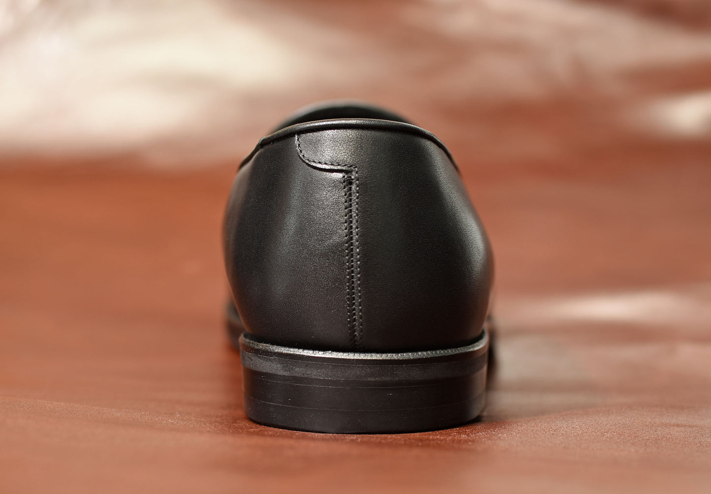 ビジネスシューズ 革靴 Le Misca by RAYMAR プレーン スリッポン ブラック 牛革 フル マッケイ製法 ゴートレザー ライニング 23.5cm‾27.5cm レミスカ レイマー スリップオン ラバーソール ゴム底 Albert