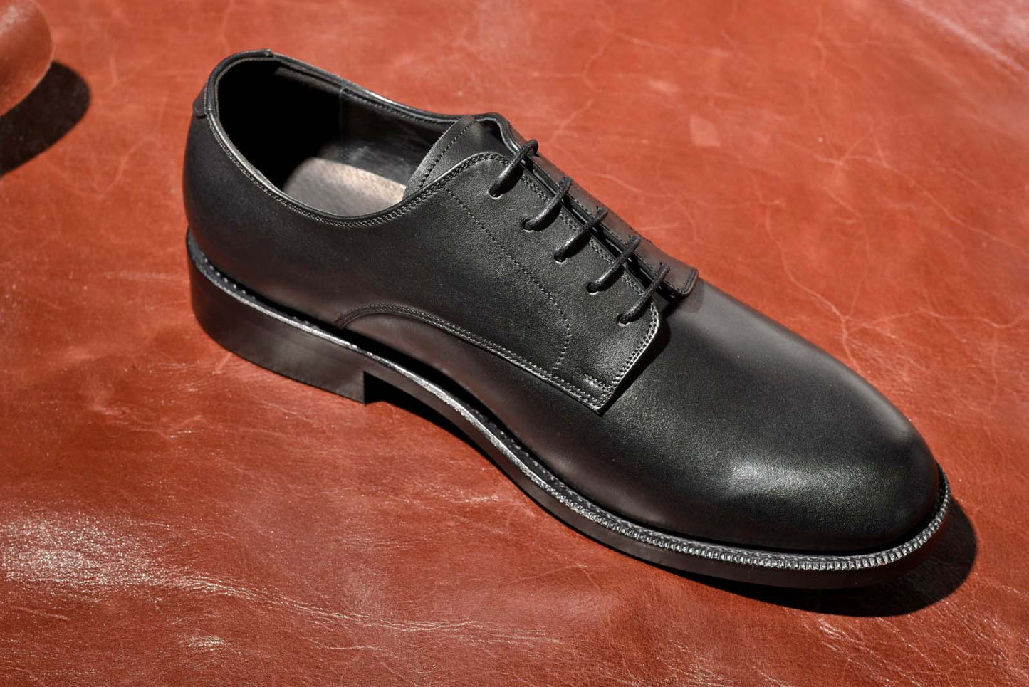 プレーントゥ ダービー ブラック PBDT-65 RAYMAR グッドイヤーウェルト ビジネスシューズ 革靴 23.5cm‾28.0cm レイマー  外羽根 ラバーソール