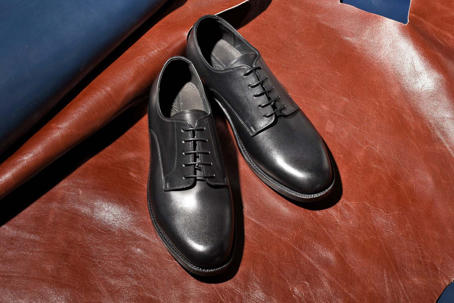 プレーントゥ ダービー ブラック PBDT-65 RAYMAR グッドイヤーウェルト ビジネスシューズ 革靴 23.5cm‾28.0cm レイマー  外羽根 ラバーソール