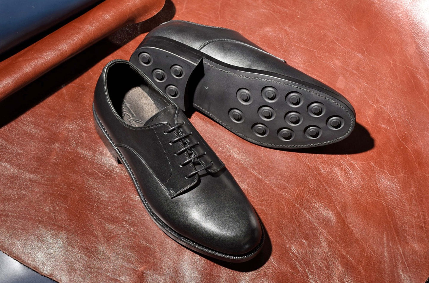 プレーントゥ ダービー ブラック PBDT-65 RAYMAR グッドイヤーウェルト ビジネスシューズ 革靴 23.5cm‾28.0cm レイマー  外羽根 ラバーソール