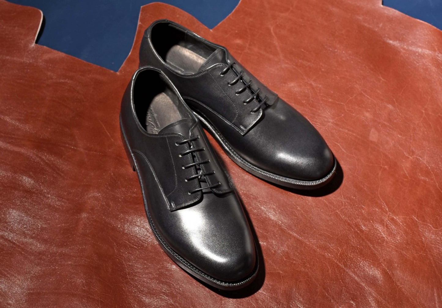 プレーントゥ ダービー ブラック PBDT-65 RAYMAR グッドイヤーウェルト ビジネスシューズ 革靴 23.5cm‾28.0cm レイマー  外羽根 ラバーソール