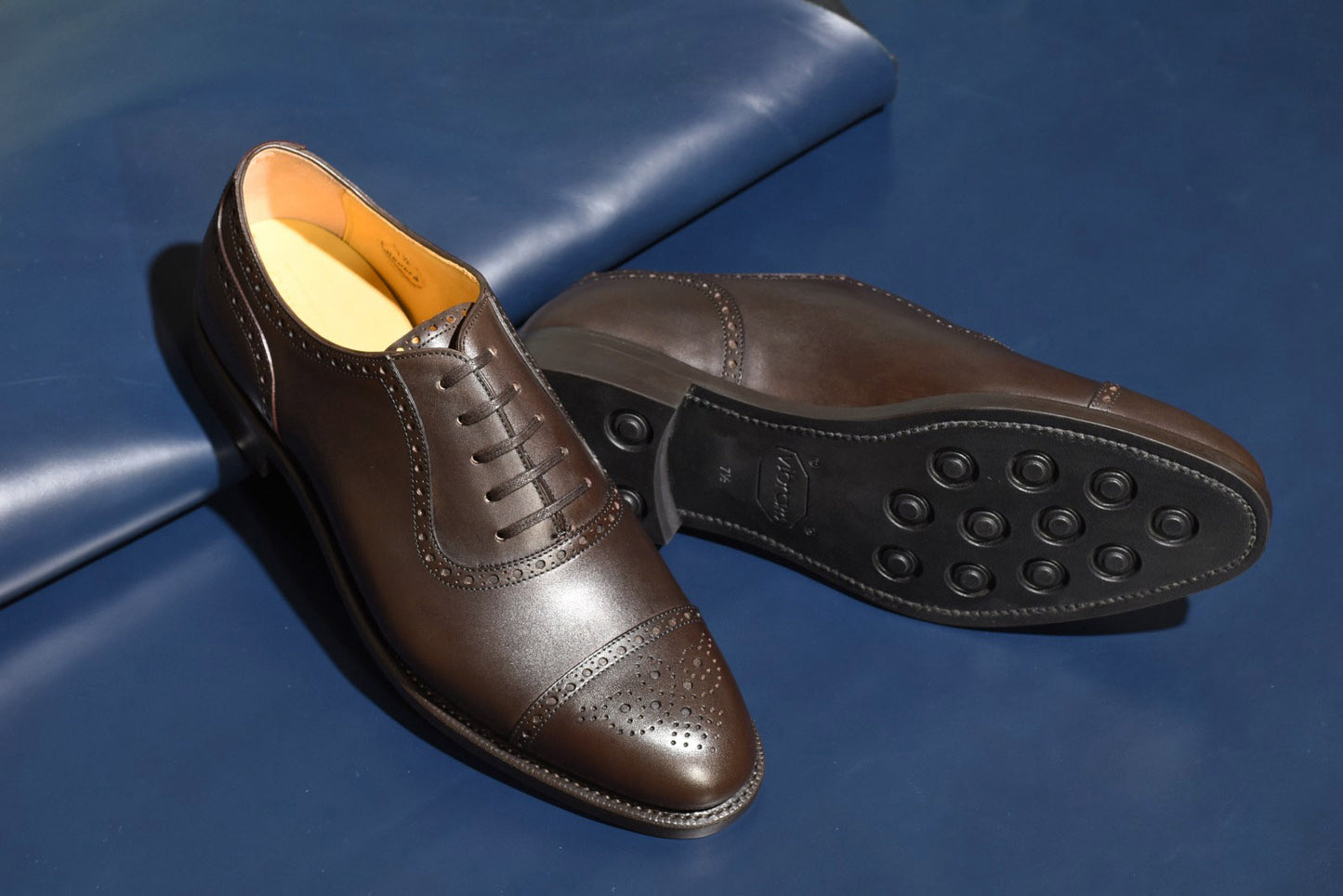 Howard アデレード セミブローグ ダークブラウン  RAYMAR グッドイヤーウェルト ビジネスシューズ 革靴 24.0cm‾27.0cm レイマー 内羽根 ラバーソール 濃茶 紳士靴