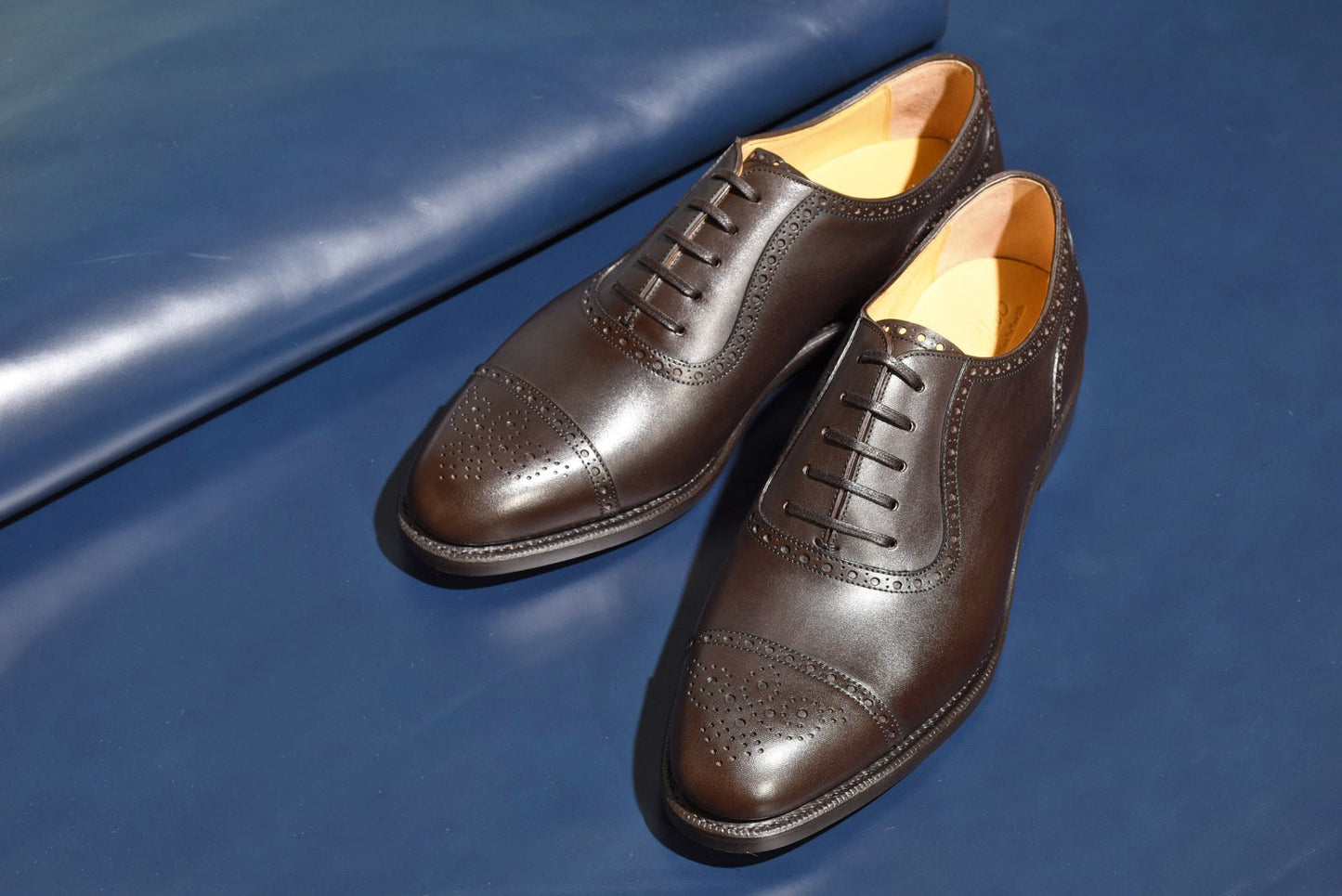 Howard アデレード セミブローグ ダークブラウン  RAYMAR グッドイヤーウェルト ビジネスシューズ 革靴 24.0cm‾27.0cm レイマー 内羽根 ラバーソール 濃茶 紳士靴