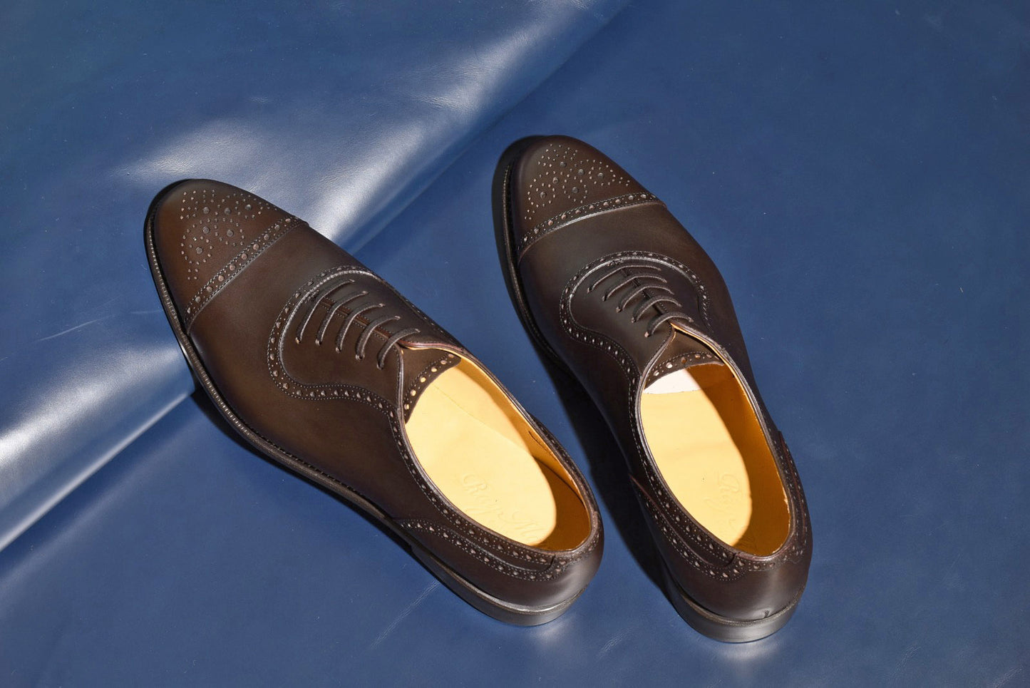 Howard アデレード セミブローグ ダークブラウン  RAYMAR グッドイヤーウェルト ビジネスシューズ 革靴 24.0cm‾27.0cm レイマー 内羽根 ラバーソール 濃茶 紳士靴