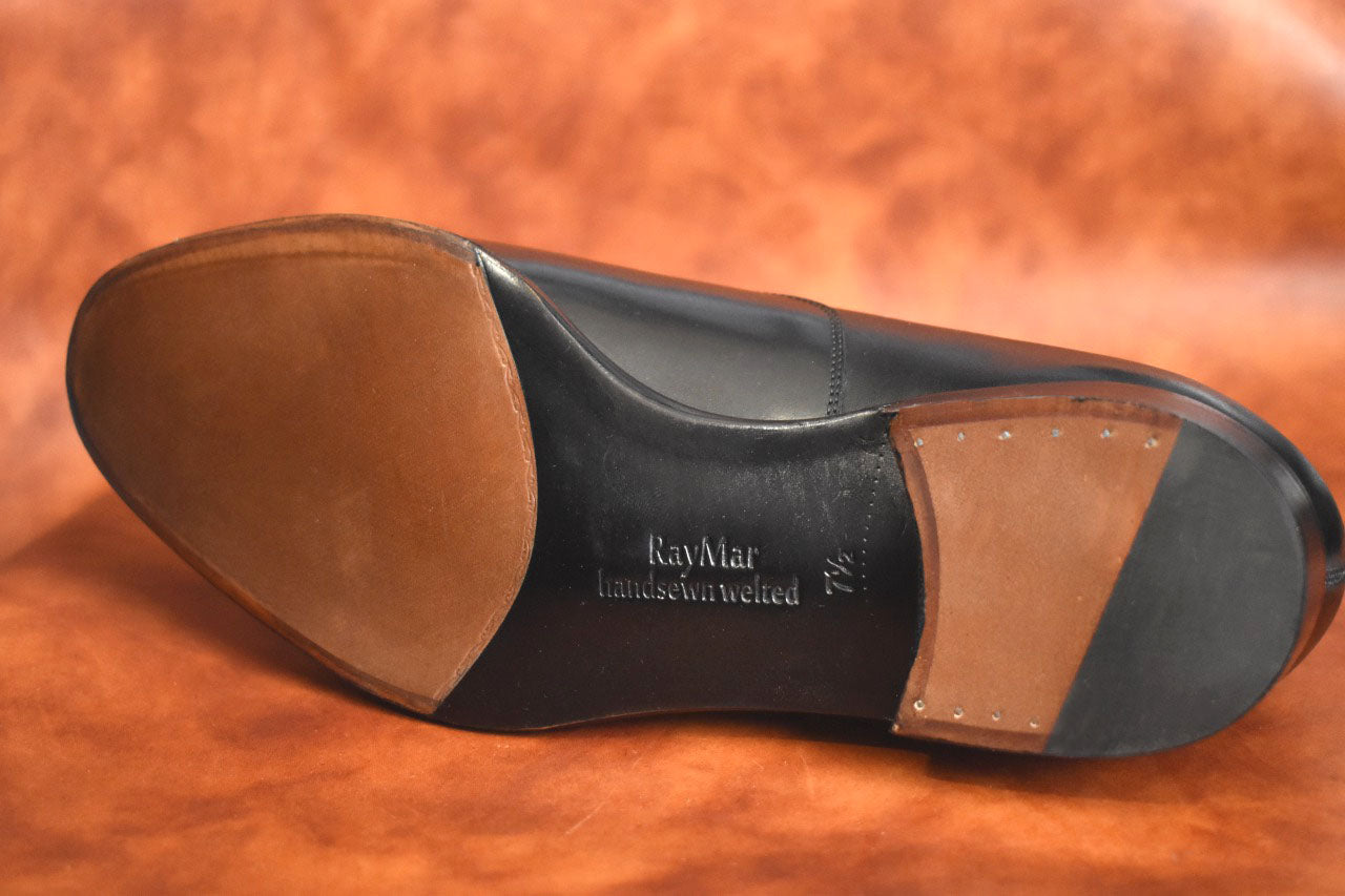 【RAYMAR】RM115SⅡ ハンドソーンウェルト 九分仕立て ストレートチップ ブラック イタリアILCEA社 SETANIL ボックスカーフ 23.5cm~28.0cm