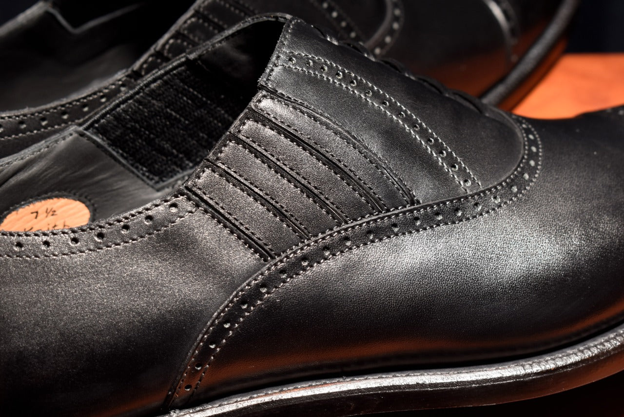 Keith クォーターブローグ レイジーマン ブラック オールウェザーシリーズ Vibramソール グッドイヤーウェルト製法 ビジネス 革靴 雨 24.0cm~27.5cm レイマー