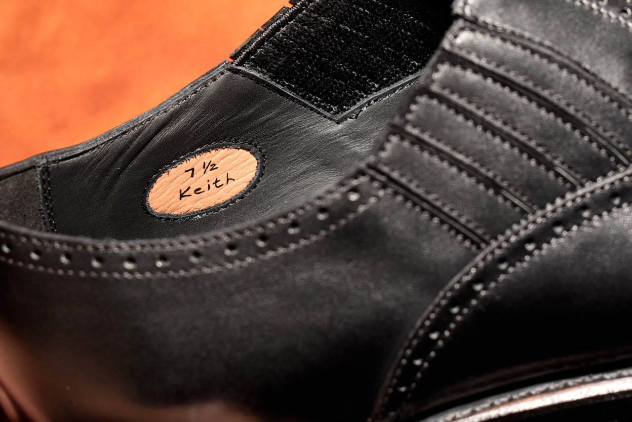 Keith クォーターブローグ レイジーマン ブラック オールウェザーシリーズ Vibramソール グッドイヤーウェルト製法 ビジネス 革靴 雨 24.0cm~27.5cm レイマー