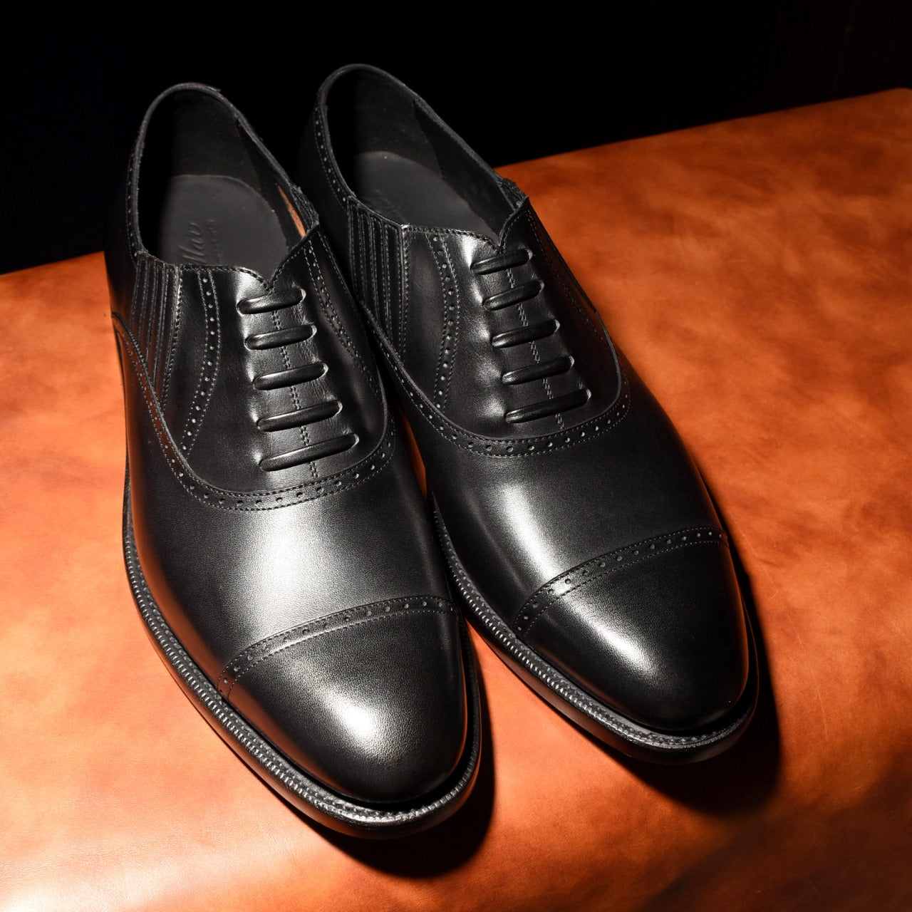 Keith クォーターブローグ レイジーマン ブラック オールウェザーシリーズ Vibramソール グッドイヤーウェルト製法 ビジネス 革靴 雨 24.0cm~27.5cm レイマー