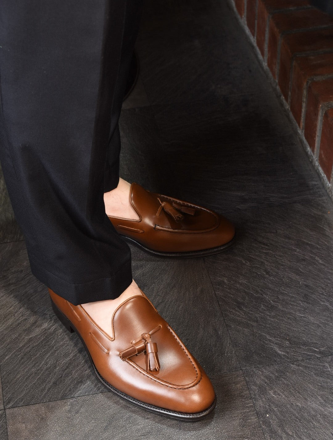 タッセルローファー ウイスキー ブラウン Raffy RAYMAR グッドイヤー