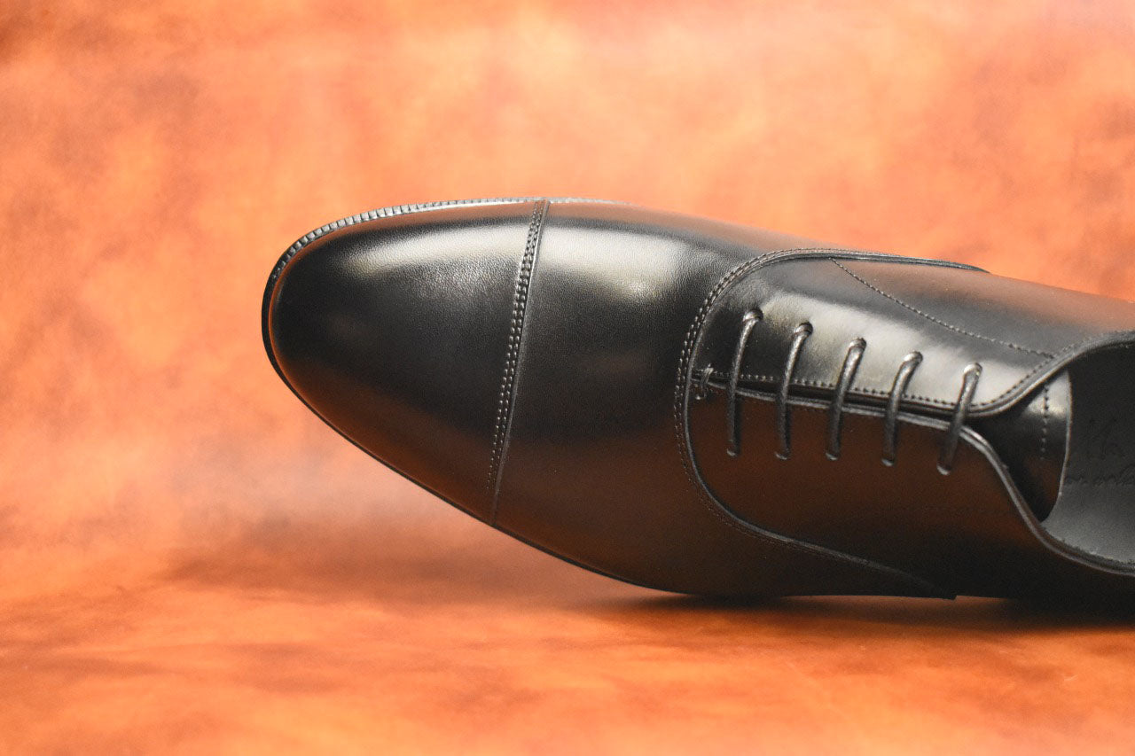 【RAYMAR】RM115SⅡ ハンドソーンウェルト 九分仕立て ストレートチップ ブラック イタリアILCEA社 SETANIL ボックスカーフ 23.5cm~28.0cm