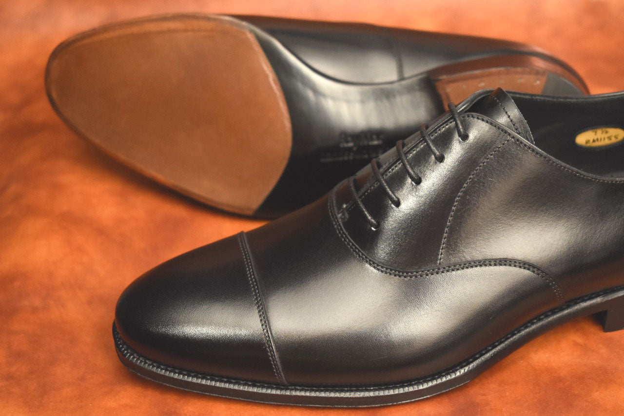 【RAYMAR】RM115SⅡ ハンドソーンウェルト 九分仕立て ストレートチップ ブラック イタリアILCEA社 SETANIL ボックスカーフ 23.5cm~28.0cm