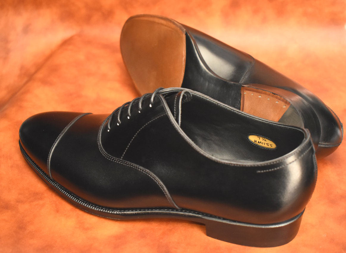 【RAYMAR】RM115SⅡ ハンドソーンウェルト 九分仕立て ストレートチップ ブラック イタリアILCEA社 SETANIL ボックスカーフ 23.5cm~28.0cm