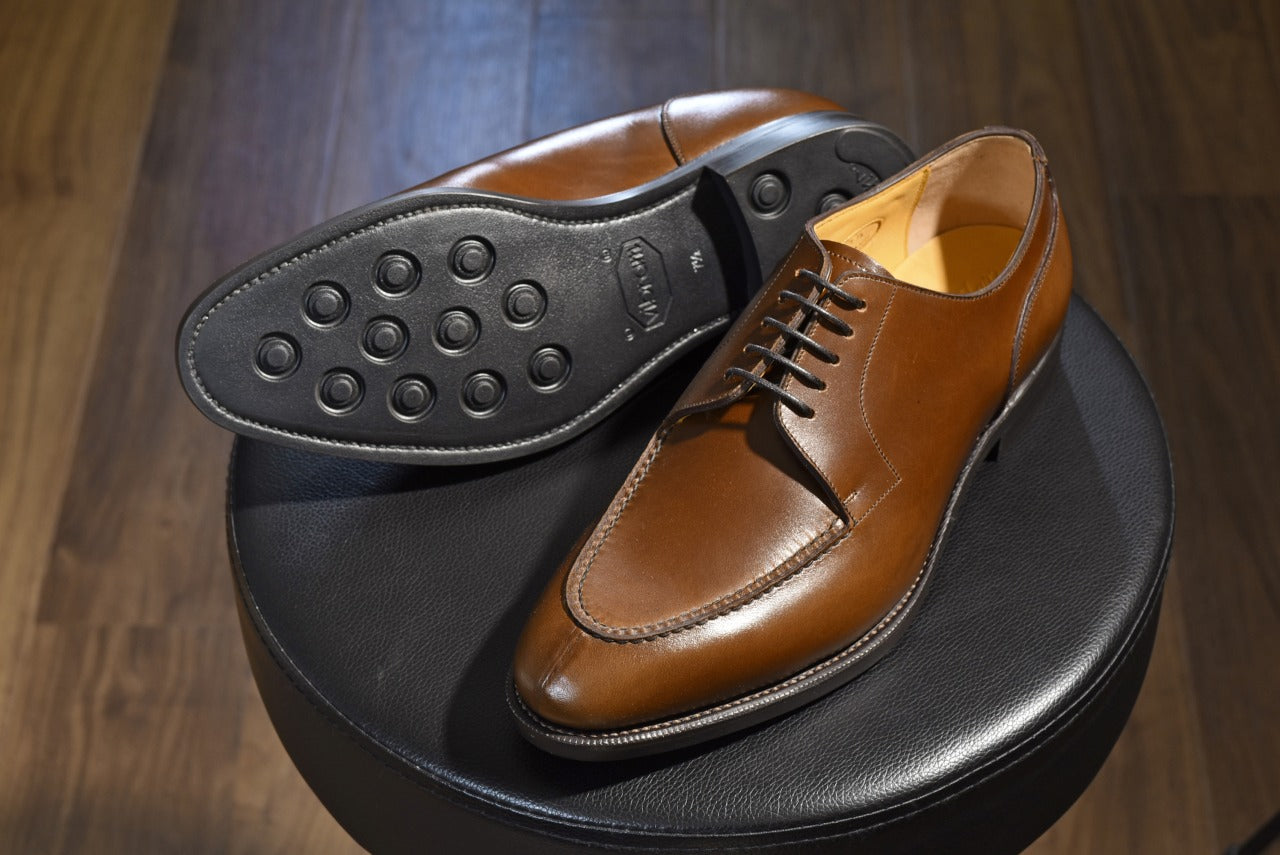 【RAYMAR】Allan２ BR スキンステッチUチップ ウイスキー ブラウン  Vibram ソール グッドイヤーウェルテッド 24.0cm~27.5cm レイマー ラバーソール