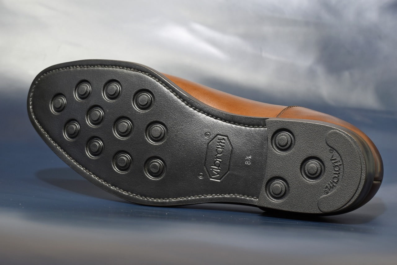 【RAYMAR】Allan２ BR スキンステッチUチップ ウイスキー ブラウン  Vibram ソール グッドイヤーウェルテッド 24.0cm~27.5cm レイマー ラバーソール