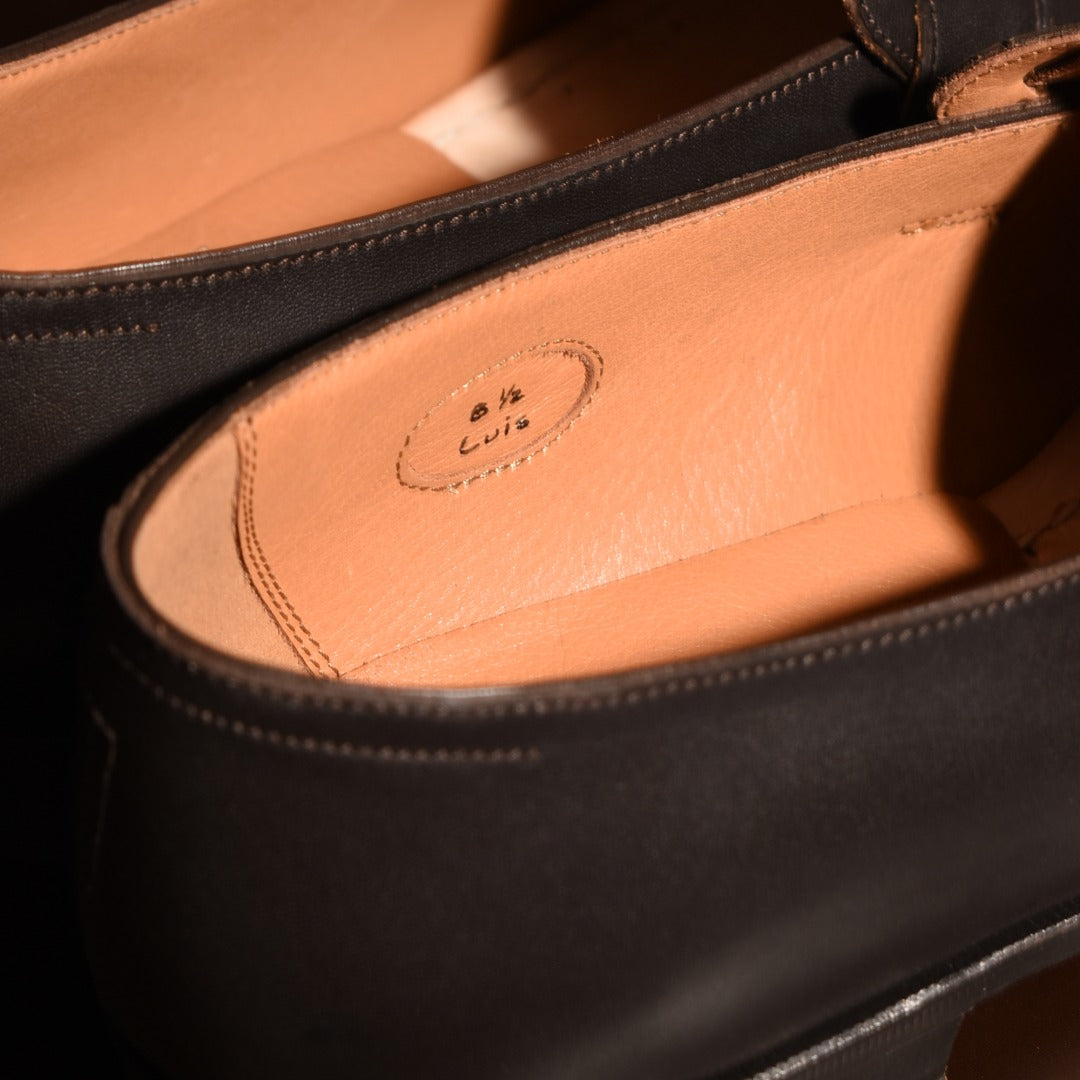 【Le Misca by RAYMAR】Luis バタフライローファー ブラック / ダークブラウン フルマッケイ製法 レザーソール 23.5cm~27.5cm