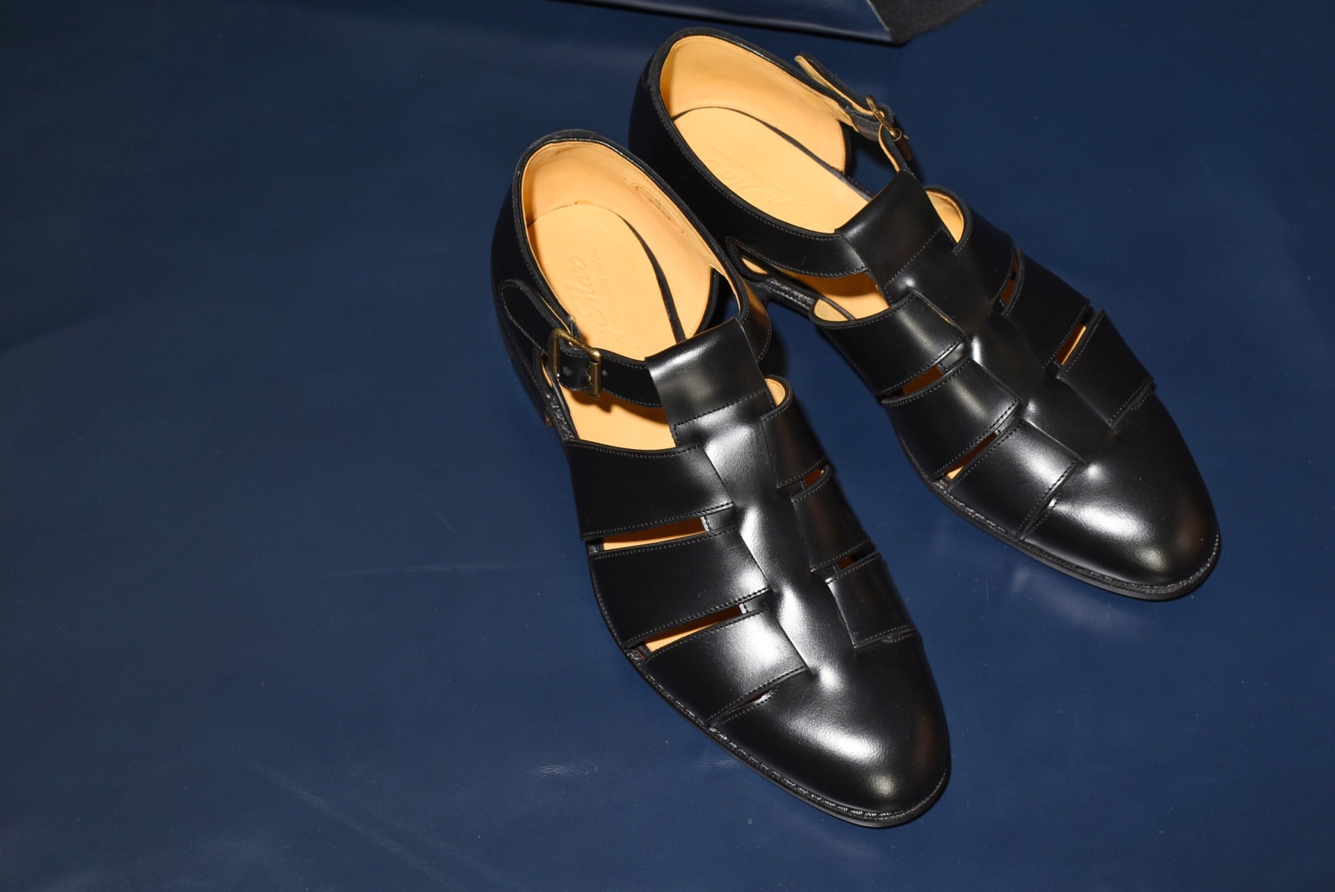 RAYMAR グルカサンダル 7 1/2 25.5〜26cm Filos グルカ サンダル ブラック 牛革 フル マッケイ製法 23.5cm~28.0