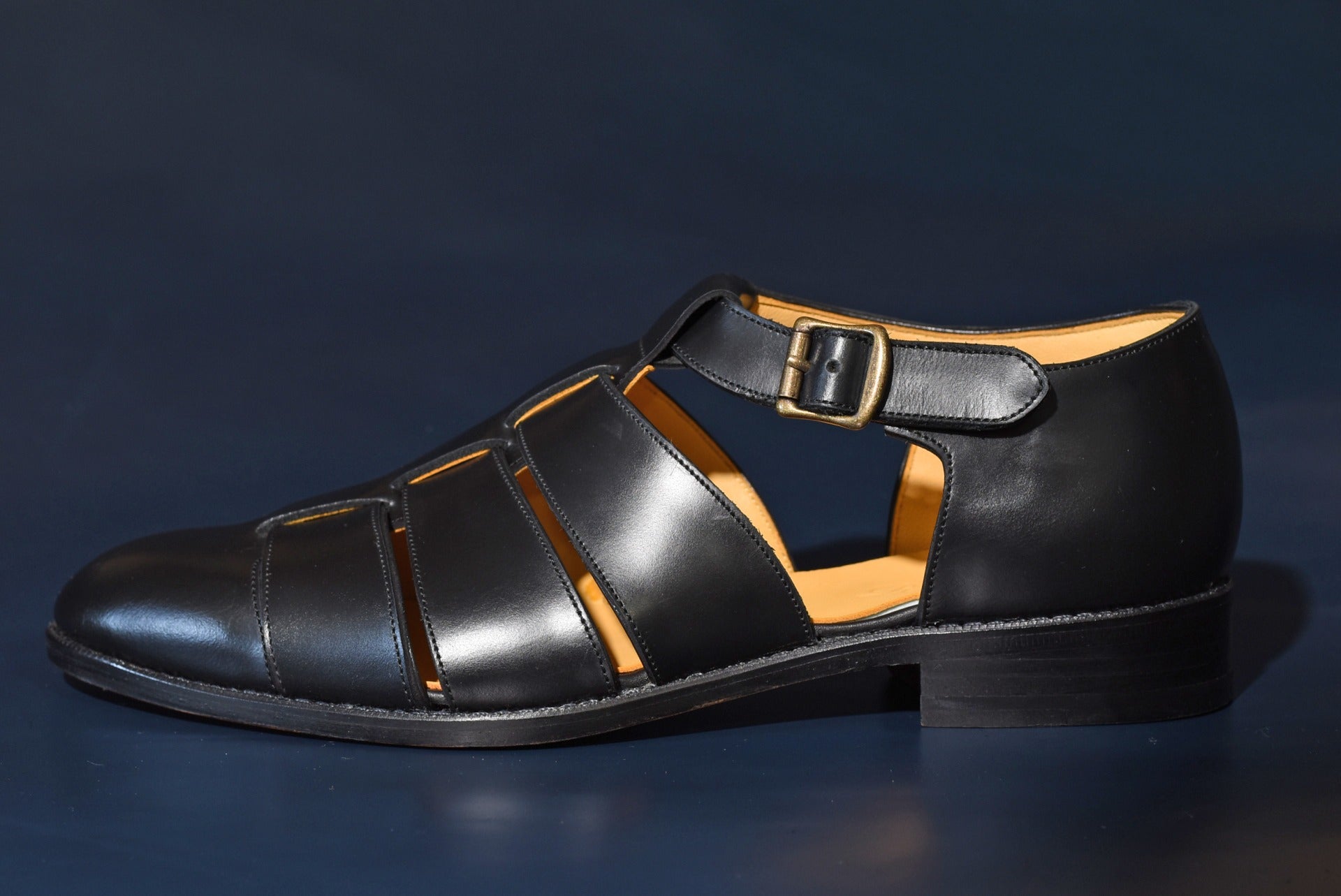 Filos グルカ サンダル ブラック 牛革 フル マッケイ製法 23.5cm~28.0