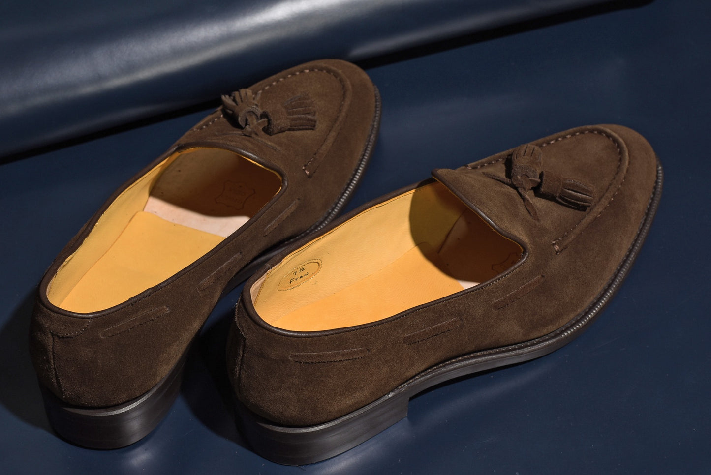 スエード タッセル ローファー ダークブラウン Fran RAYMAR グッドイヤーウェルト ビジネスシューズ 革靴 24.0cm~27.0cm レイマー ローファー ビジカジ